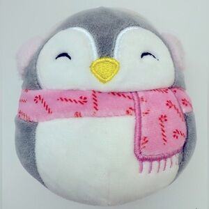 5” Squishmallow Penguin Plush Toy with Pink Scarf
